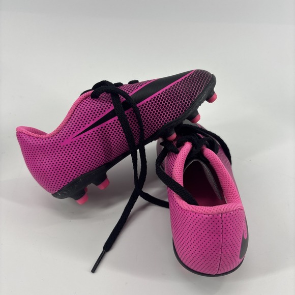 Nike Jr Bravata II FG Soccer Cleat 844442-600 Hot Pink/Black, Girls, Size 10C - Picture 5 of 7